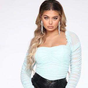 Fashion Nova: Anita Puff Sleeve Bodysuit